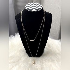 Gold Tone Layering Necklaces